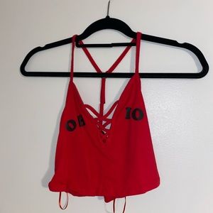 Ohio State Block top, worn twice